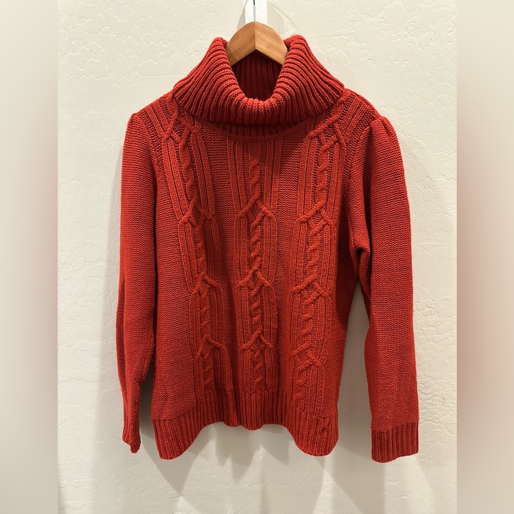 St. John's Bay Red Cowl Neck Sweater